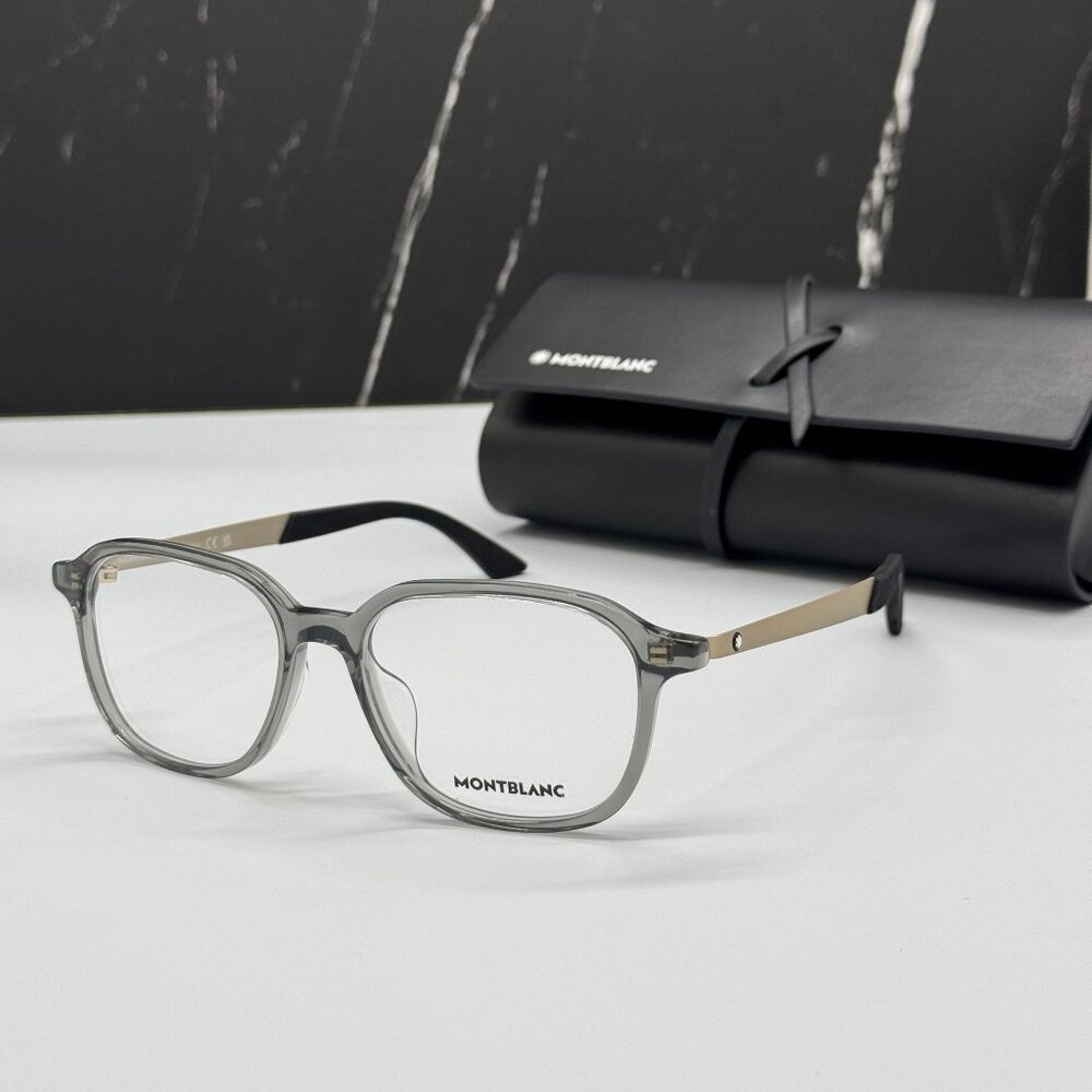 NEW MONTBLANC EYEGLASSES MEN GREY EYEWEAR MONTBLANC MB0335OA 004